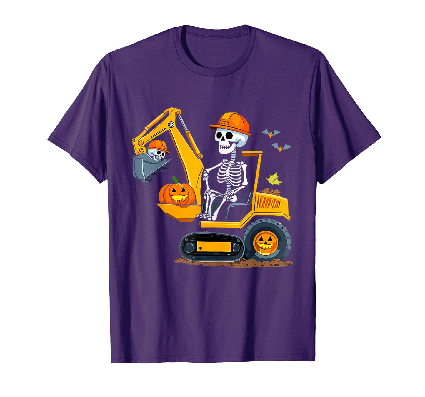 Spooky Construction Trucks Halloween Toddler Boys T-Shirt