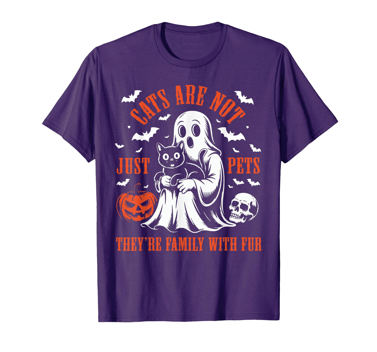 Cats are not just Pets, Funny Fur Parent Pet Halloween Cat T-Shirt