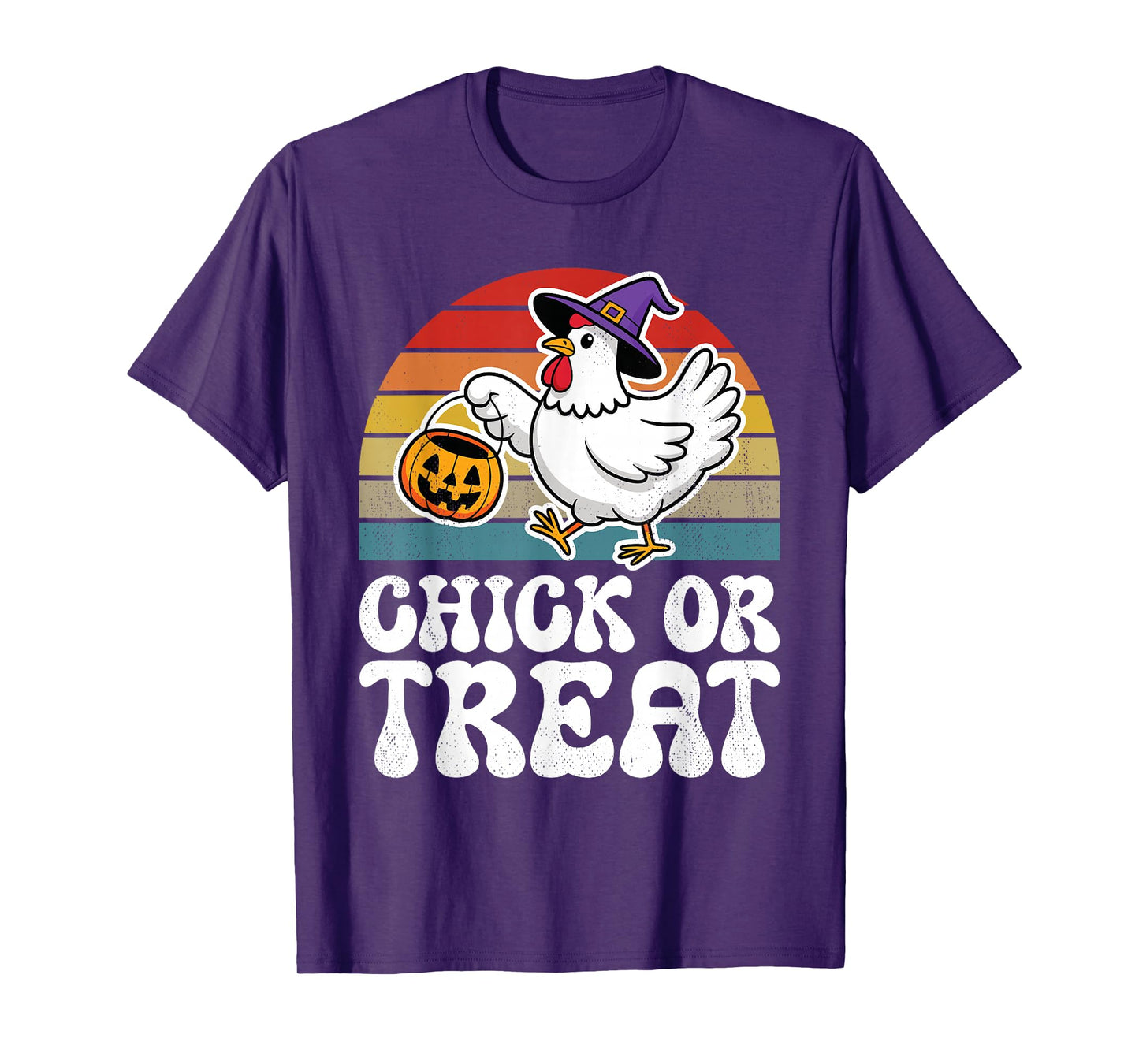 Chick Or Treat Cute Halloween Chicken T-Shirt