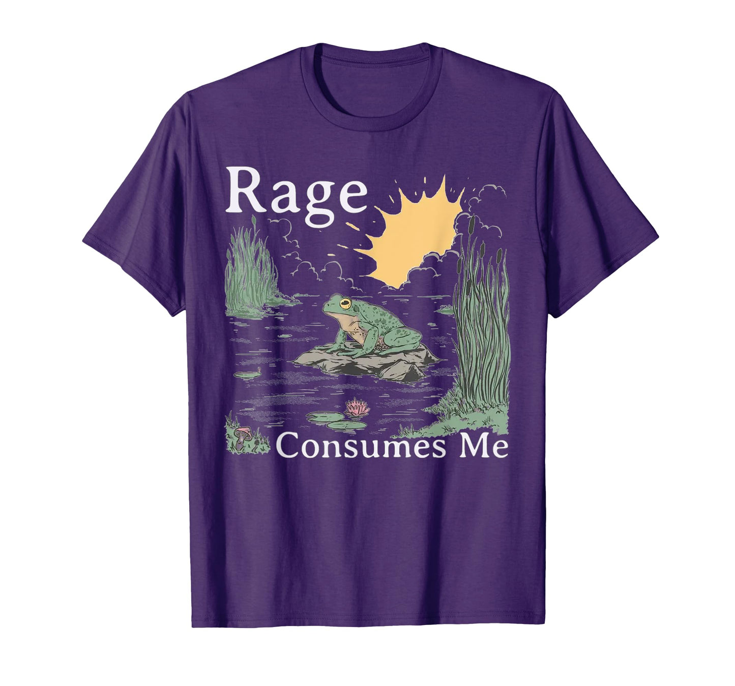 Rage Consumes Me fog, Meme frog, Vintage style frog lovers T-Shirt