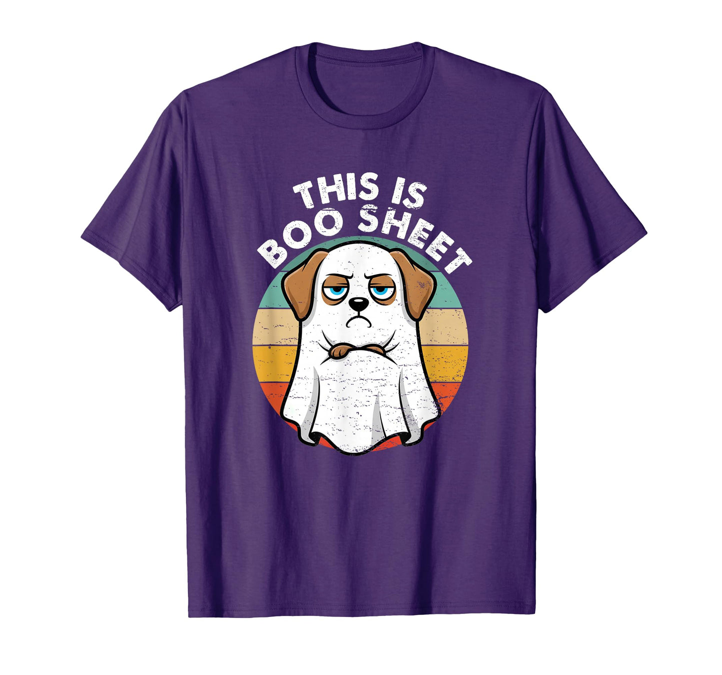 This is Boo Sheet Labrador Dog Retro Halloween Funny Dog T-Shirt