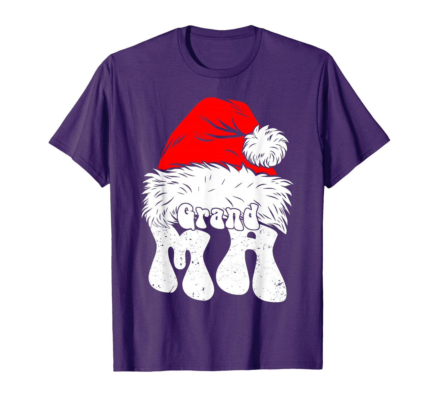 Grandma Santa Christmas Family Matching Pajamas Xmas Mother T-Shirt