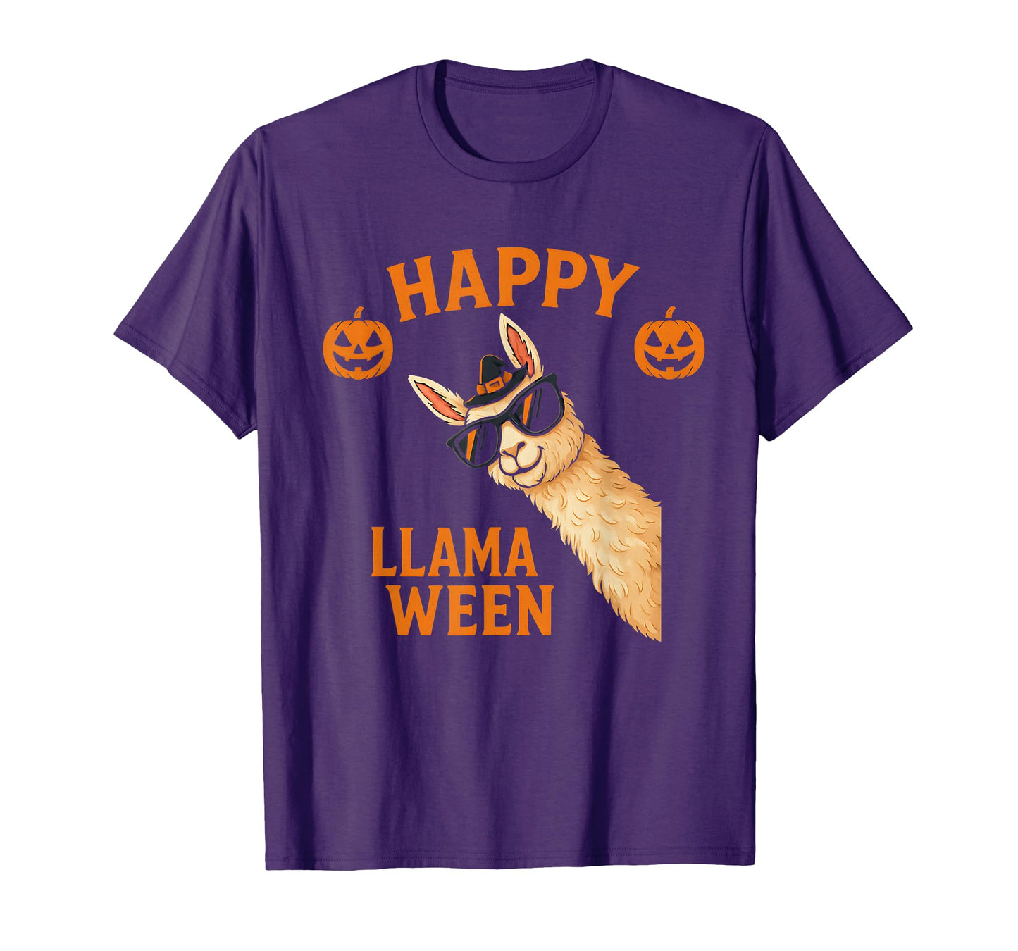 Happy Llamaween Funny Halloween Llama Costume Alpaca T-Shirt