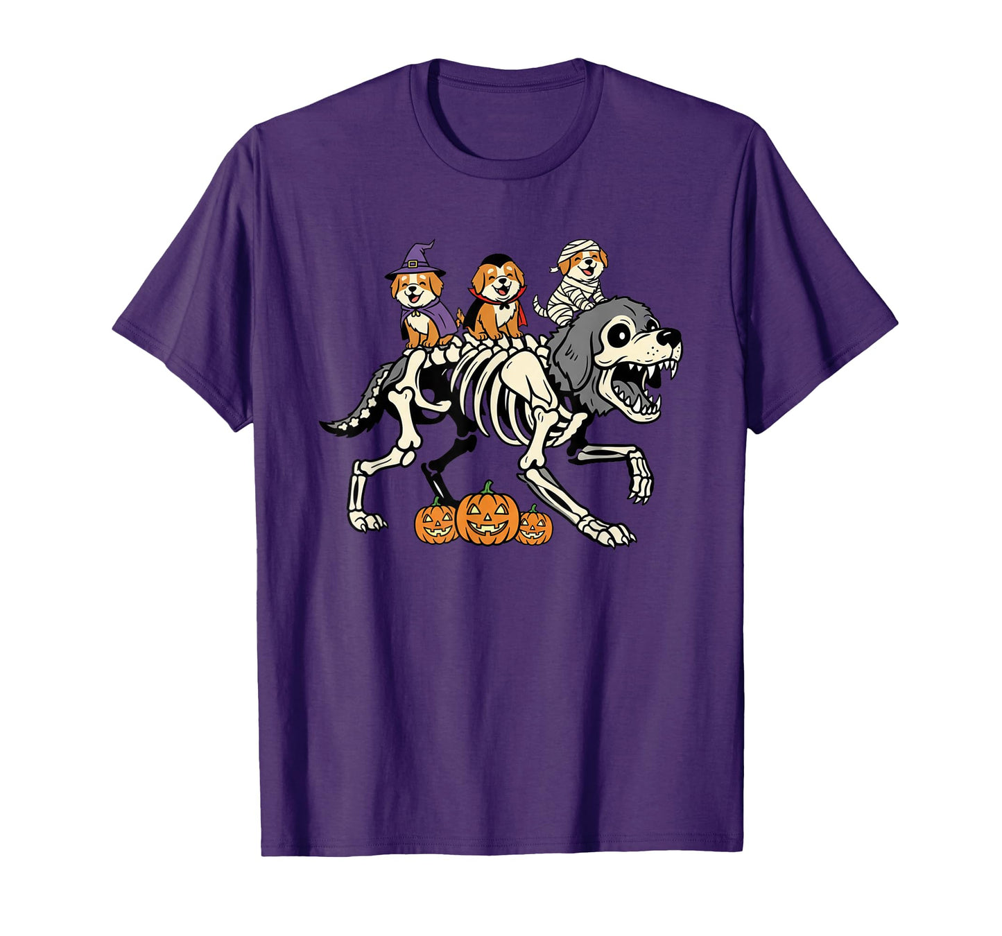 Newfoundland Skeleton Mummy Witch Halloween Kids Mens Womens T-Shirt