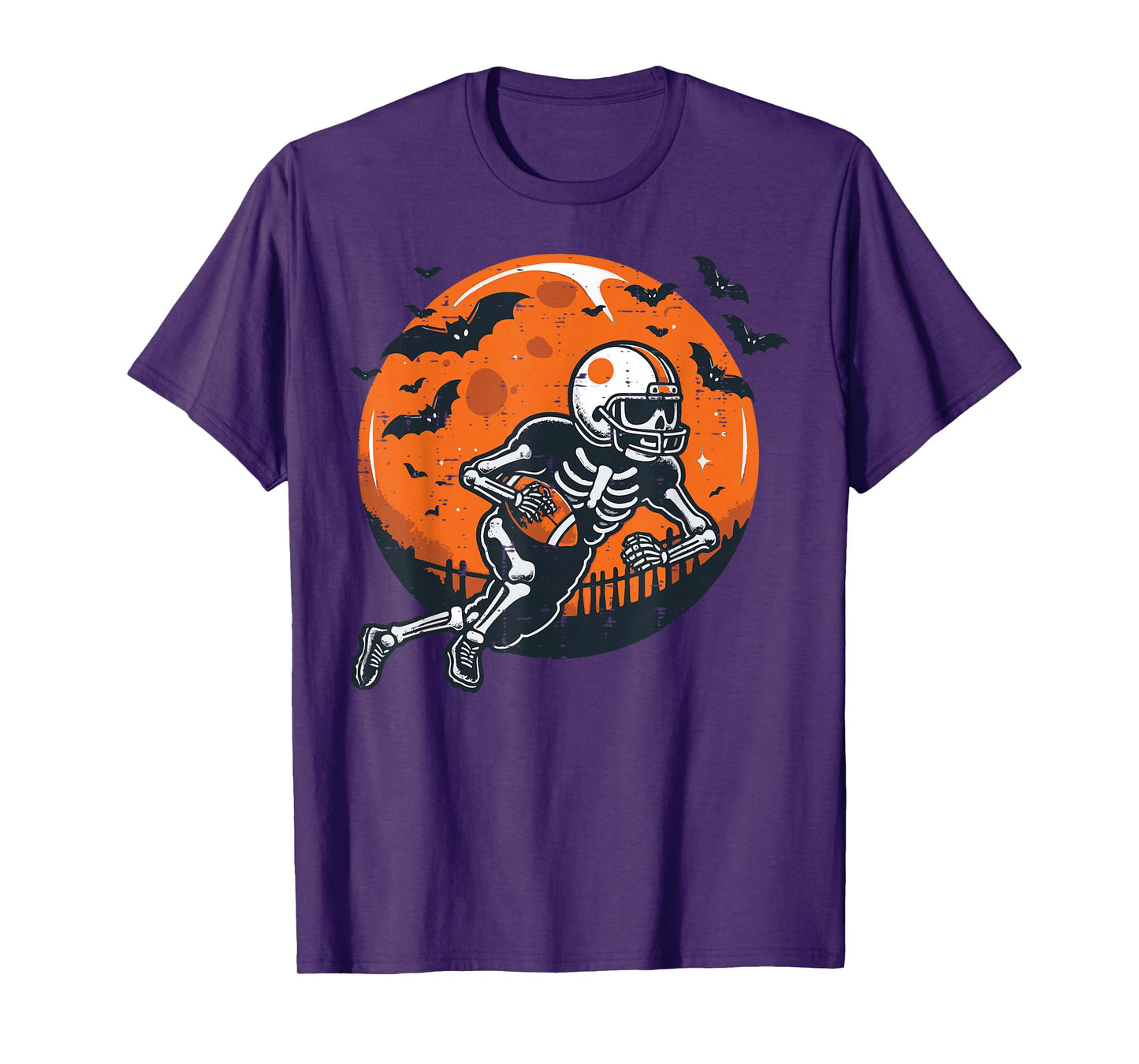 Halloween Skeleton American Football Costume Boys Kids Men T-Shirt