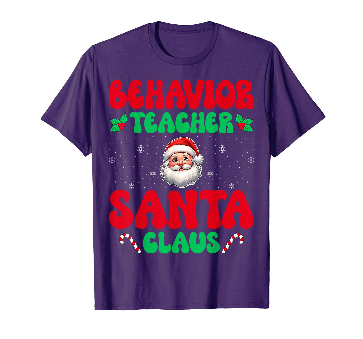 Behavior Teacher Santa Claus - Behavior Therapist Christmas T-Shirt