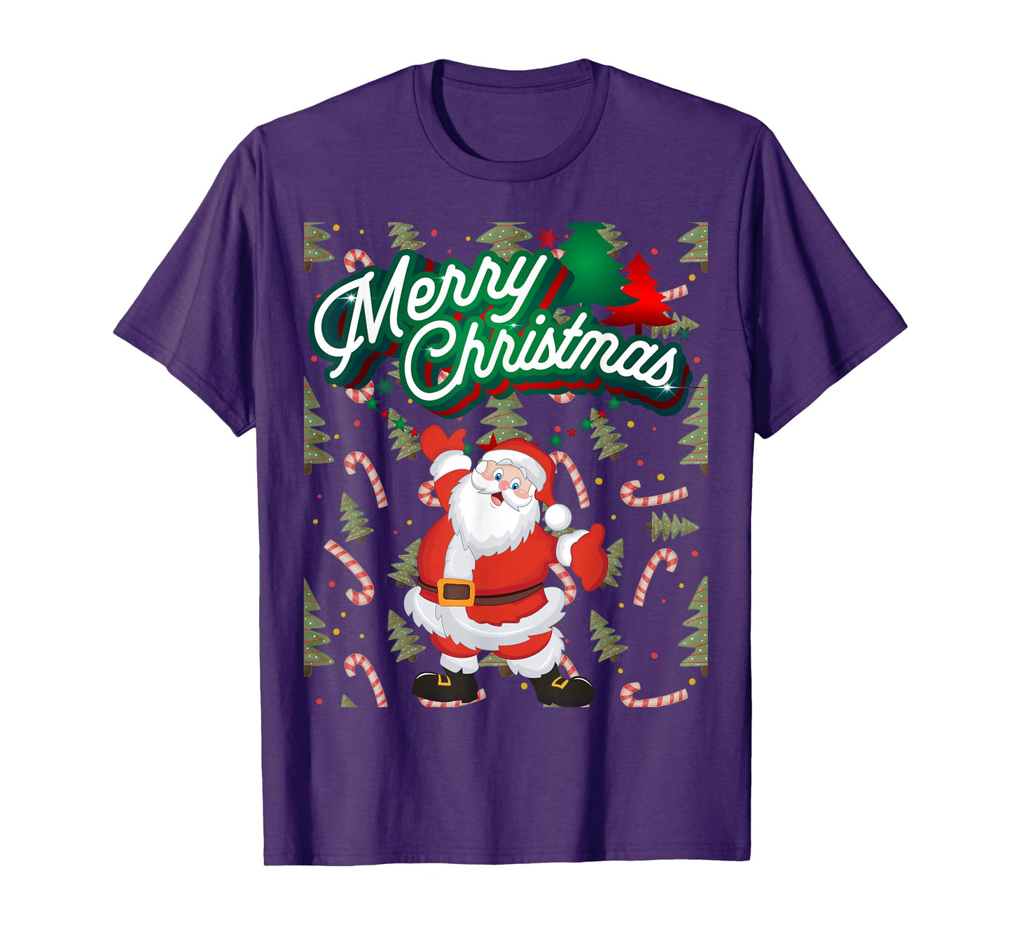 Christmas Happy Santa Claus Festive Holidays T-Shirt
