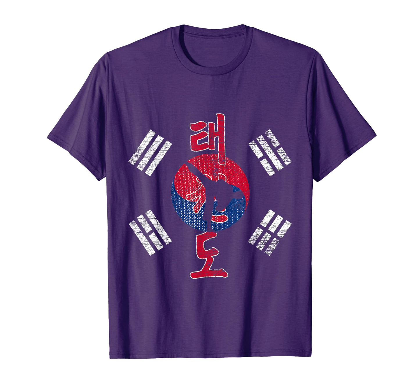 Korea Flag Martial Art Athlete Taekwondo T-Shirt