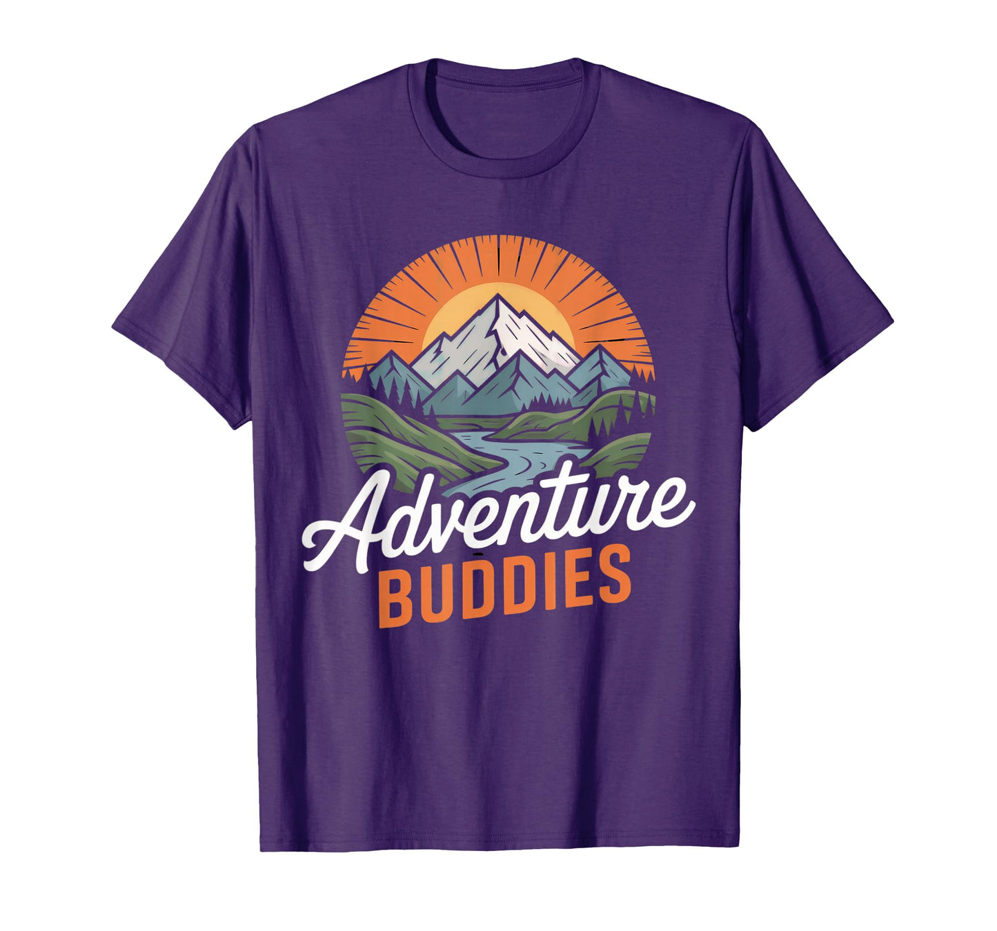 Adventure Buddies Couple Hiking Mountains nature Vintage T-Shirt