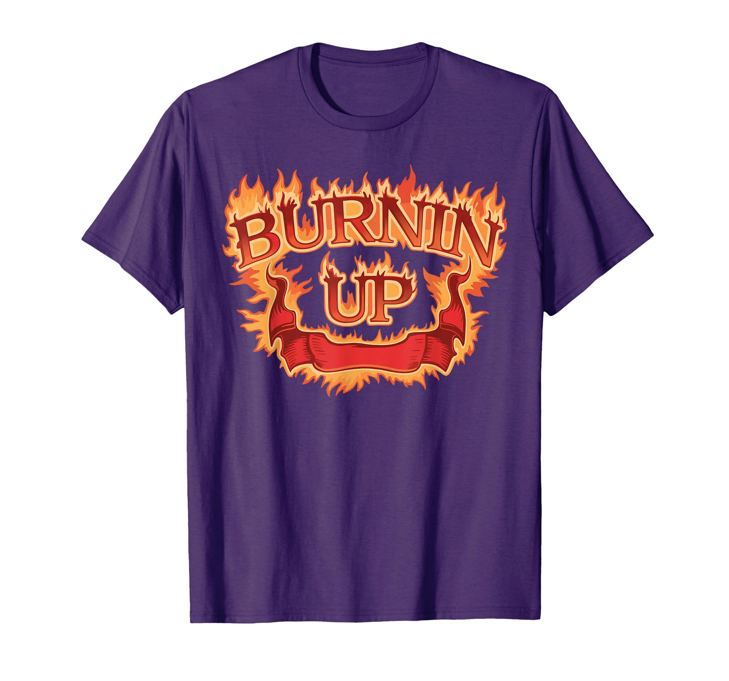 Burnin Up Flames Vintage T-Shirt