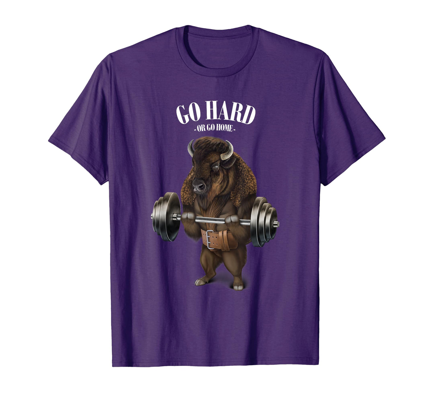 Bison Buffalo Bull Weightlifting in Fitness Gym T-Shirt