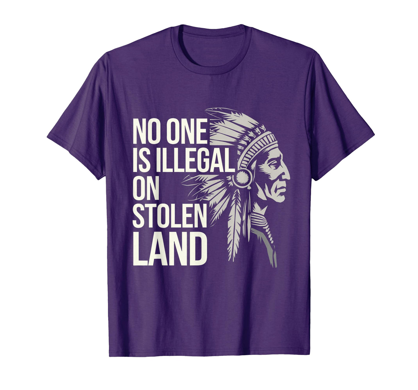 No One is Illegal On Stolen Land Native Americans Vintage T-Shirt
