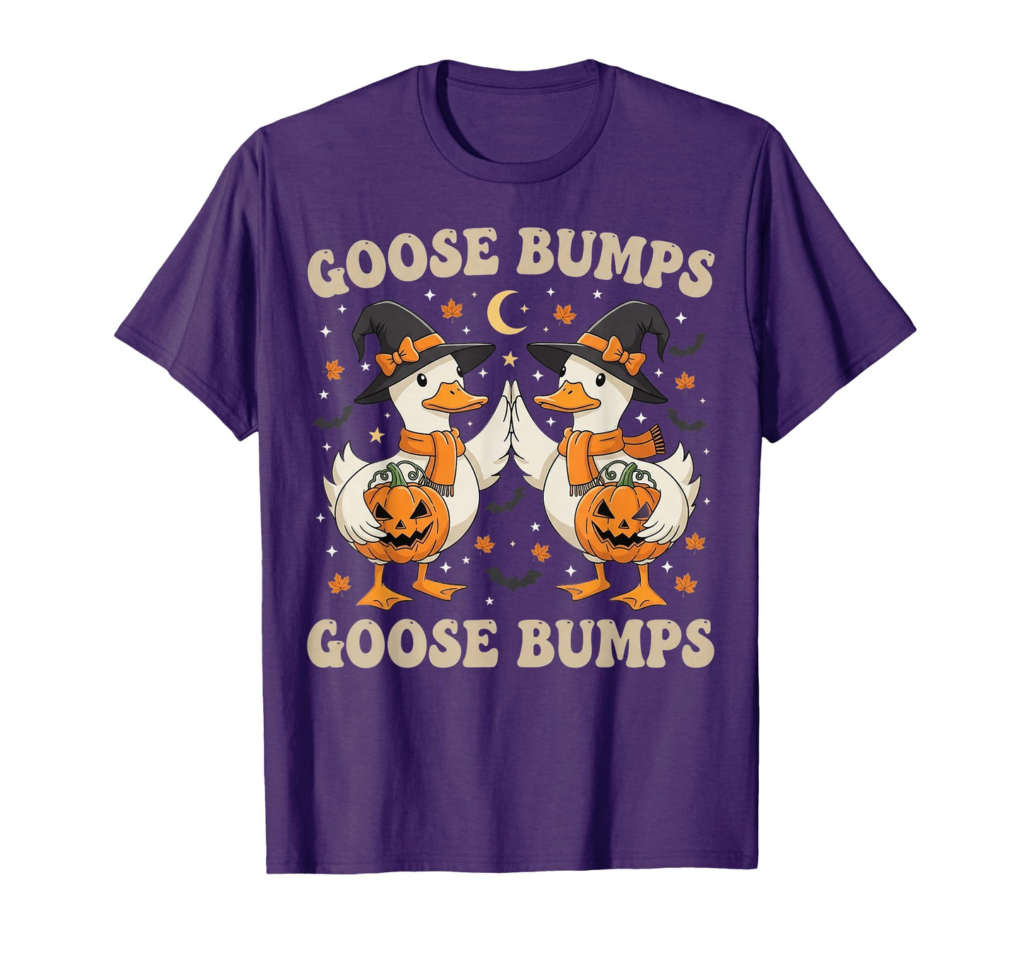 Goose Bumps Funny Halloween Geese Fist Bump T-Shirt