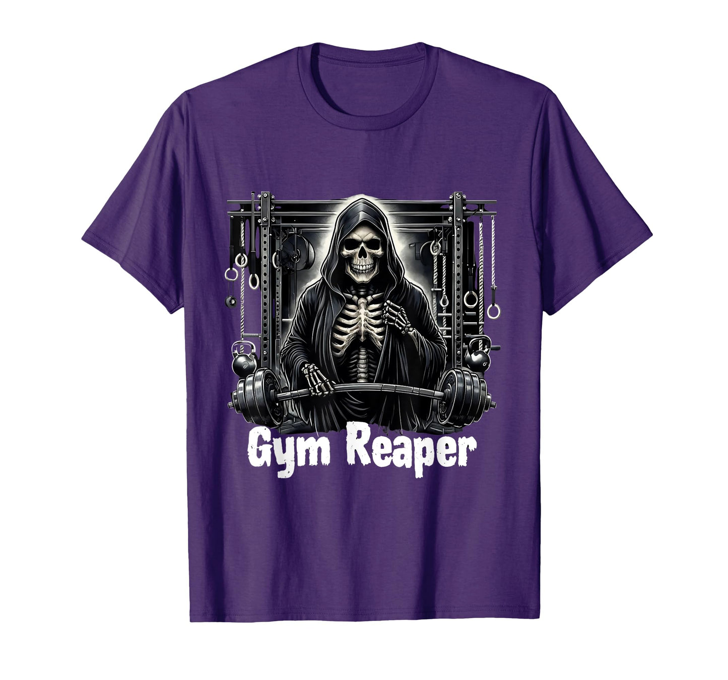 Funny Gym Reaper Workout Bodybuilding T-Shirt