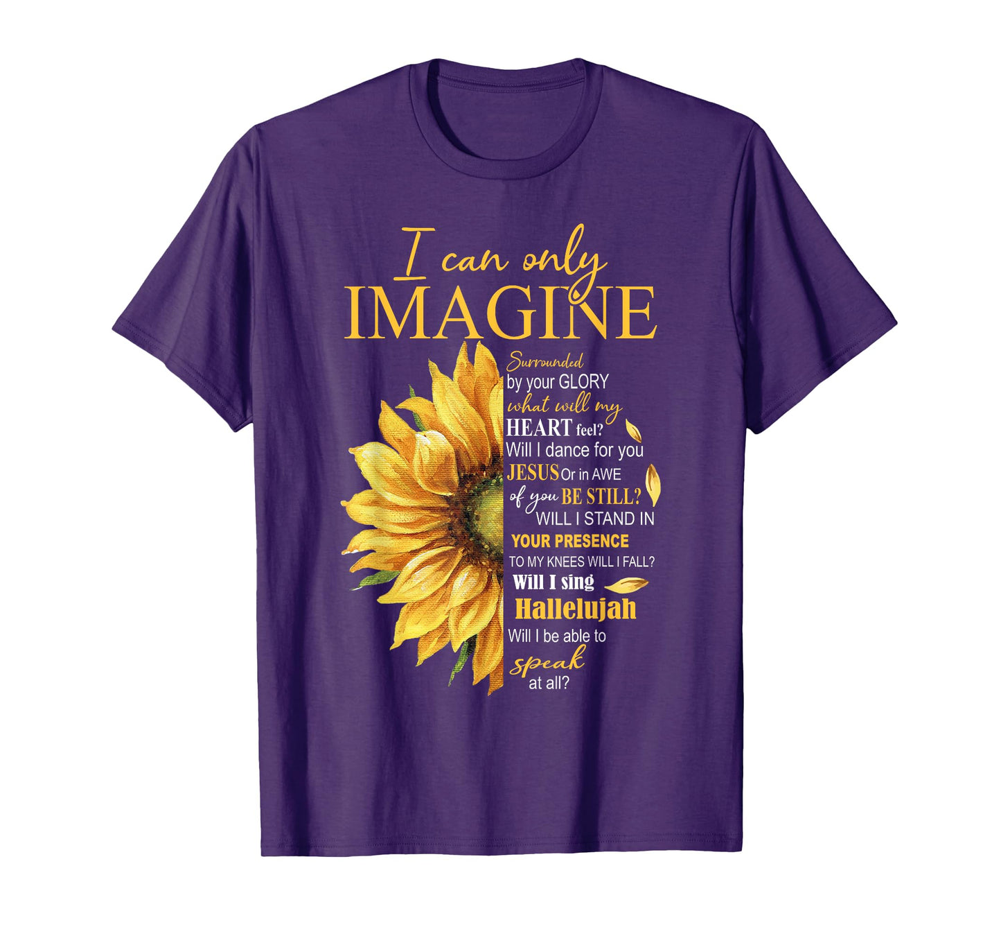 I Only Can Imagine Faith Christian Catholic Jesus God Lover T-Shirt