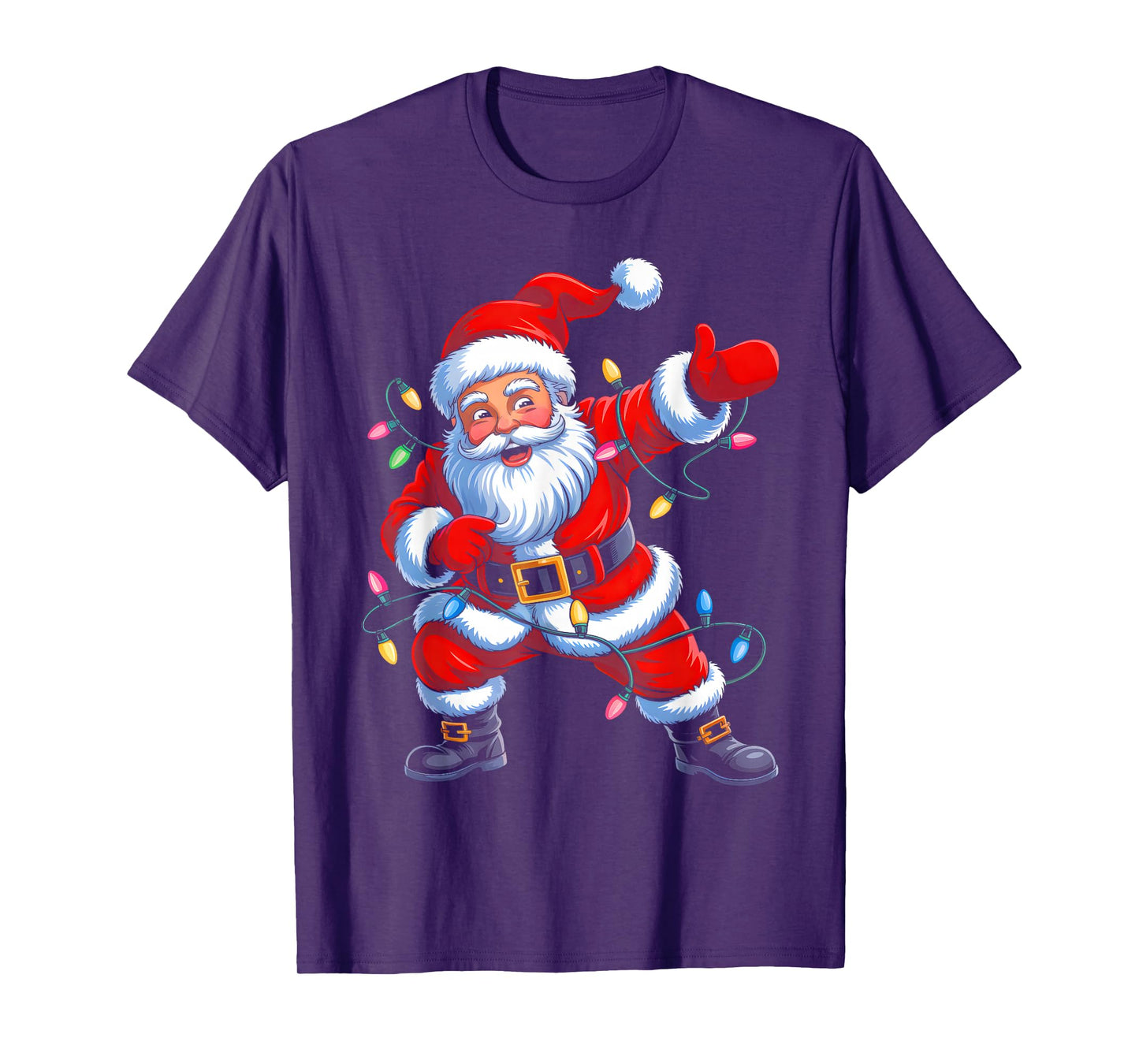 Dabbing Santa Funny Christmas Shirts Boys Kids Xmas Pajamas T-Shirt