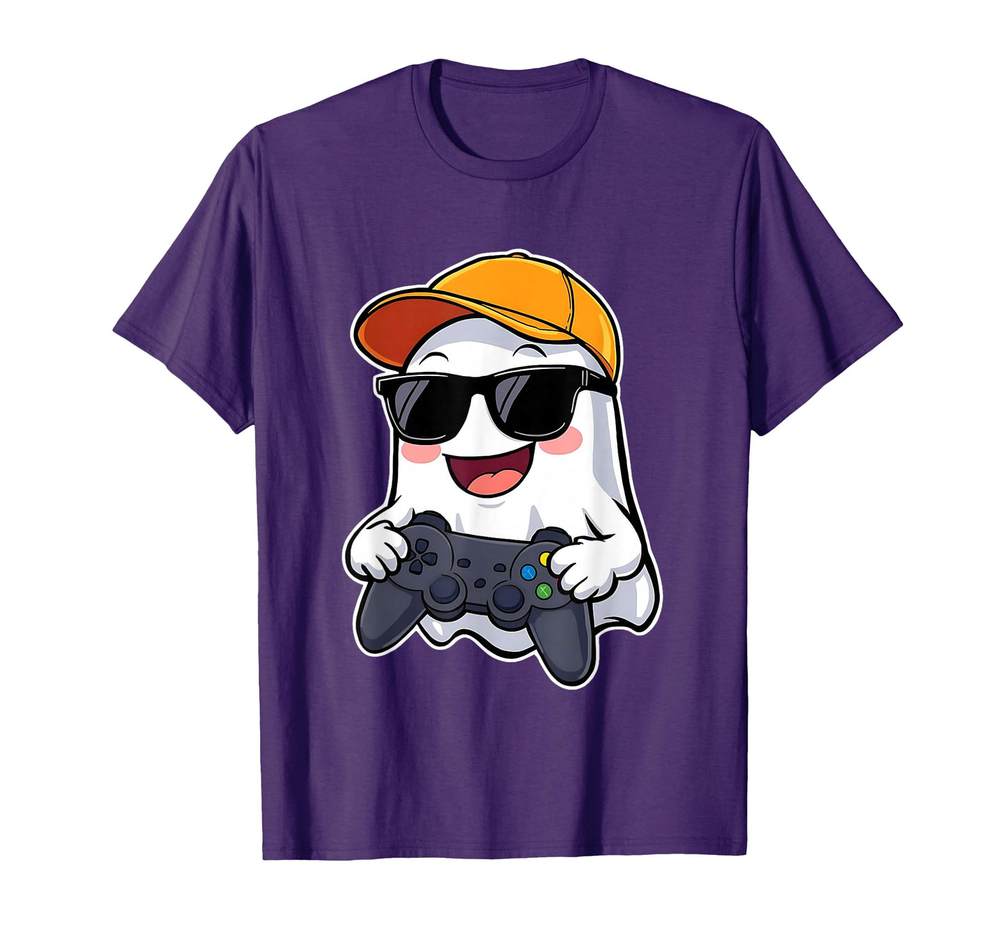Spooky Season Halloween Costume Gaming Cute Funny Ghost T-Shirt