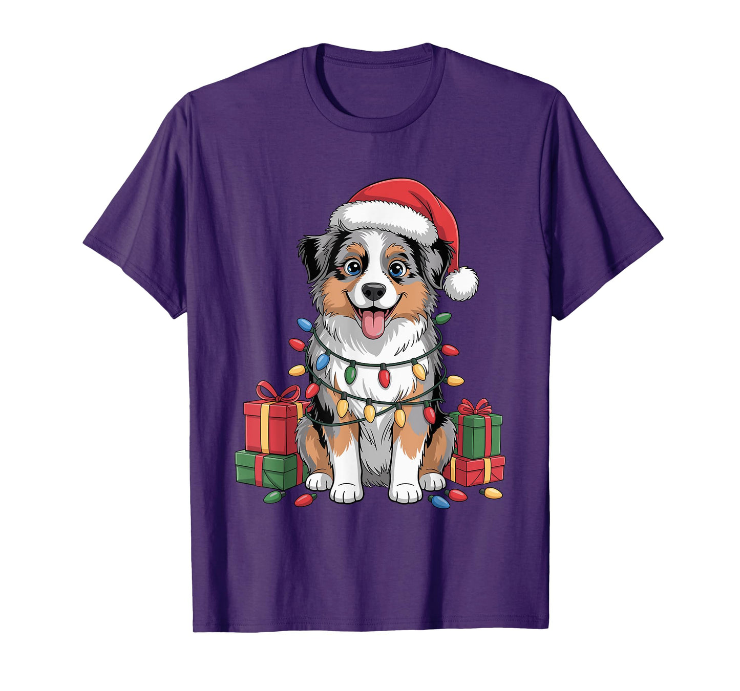 Cute Yorkshire Terrier Christmas Funny Dog Lover Holiday T-Shirt