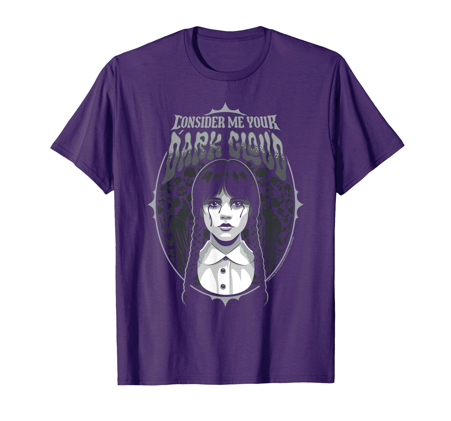 Wednesday Season 2 Consider Me Your Dark Cloud Portrait T-Shirt