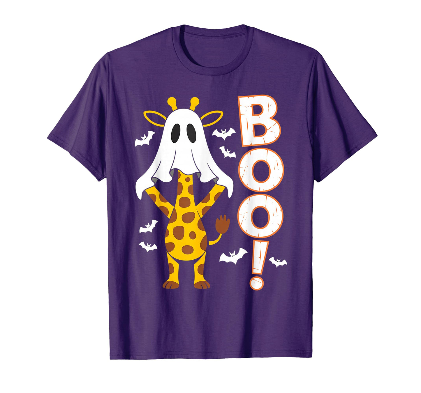 Giraffe Boo Halloween Costume Funny Giraffes Lover Women Kid T-Shirt