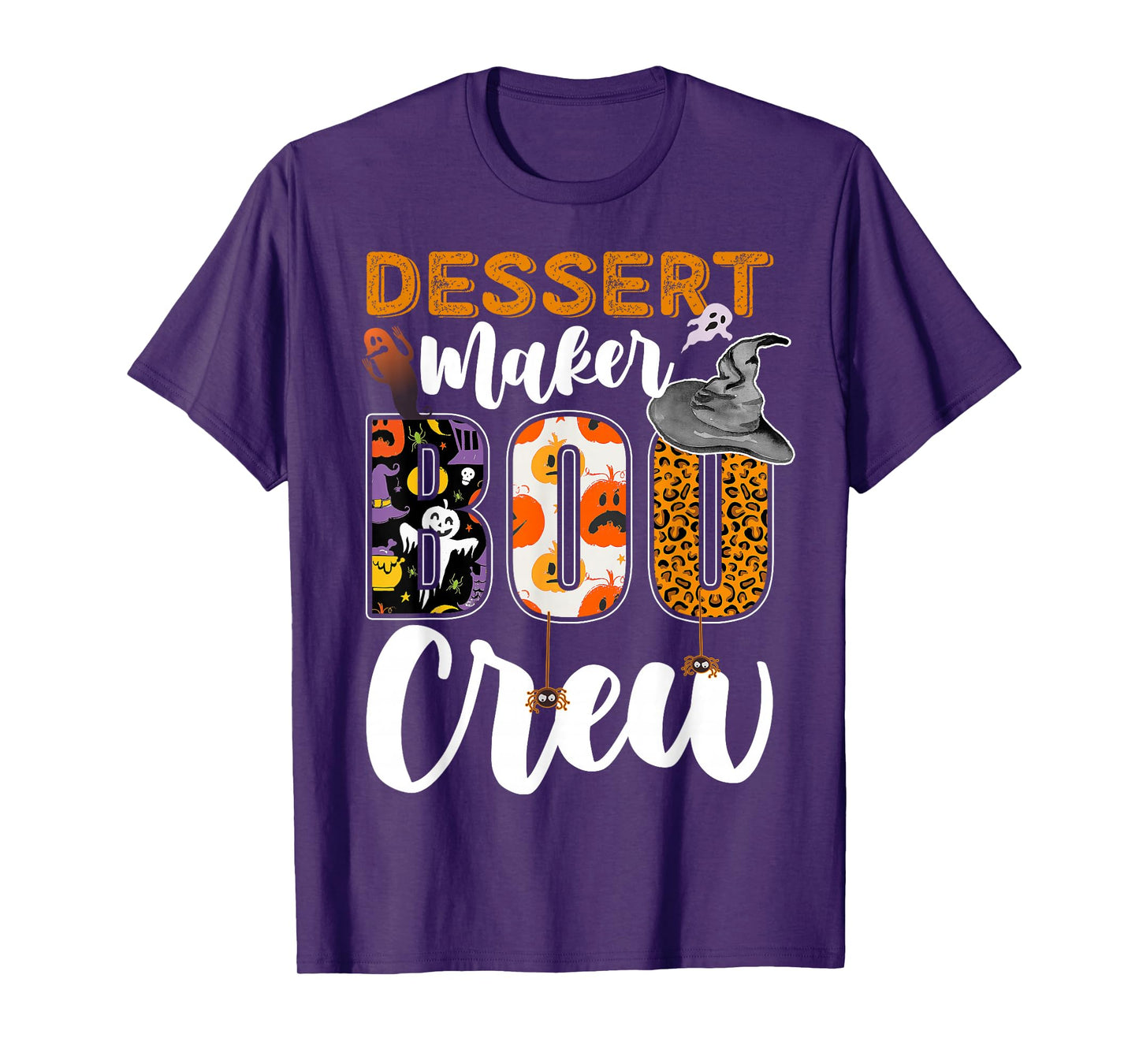 Dessert Maker Boo Crew Halloween Match Pastry Chef T-Shirt
