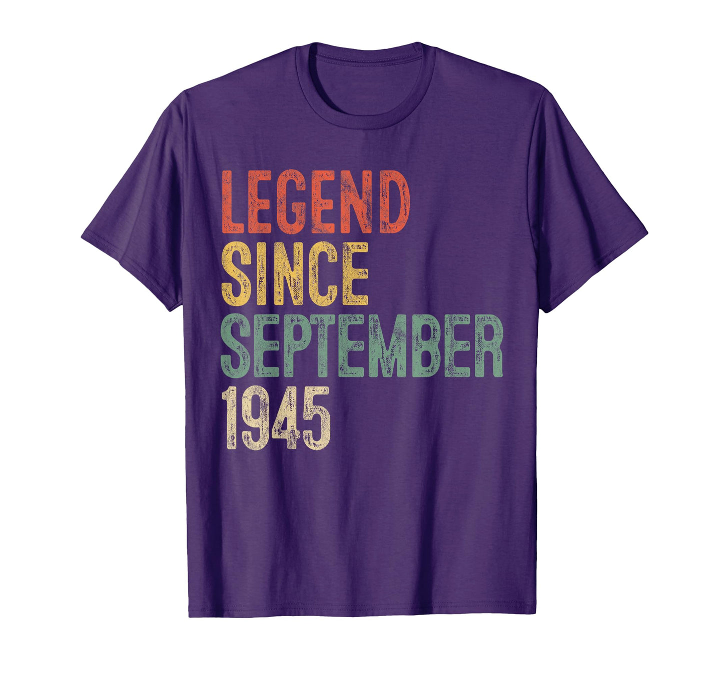 Legend 1945 80th Birthday Gifts for Men Women 80 Year Old T-Shirt
