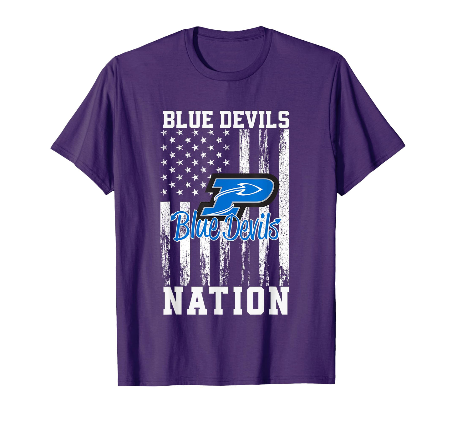 Plattsmouth Blue Devils Logo Nation HS T-Shirt