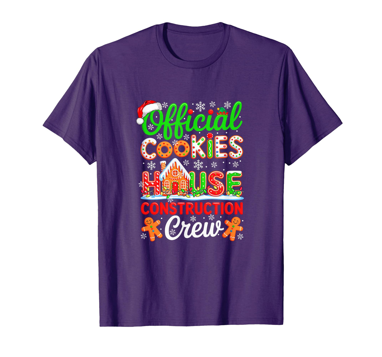 Official Cookies House Construction Crew Xmas Baker Baking T-Shirt