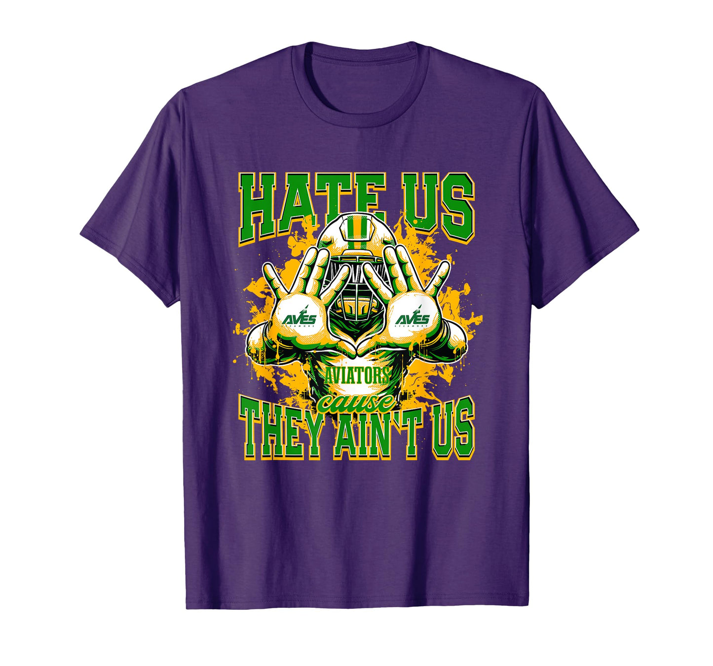 Sycamore Aviators Logo Hate Us Cause They Ain't HS T-Shirt