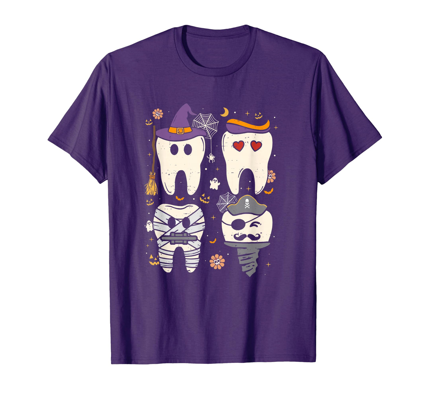 Halloween Dentist Witch Teeth Dental Crew Costume Men Women T-Shirt