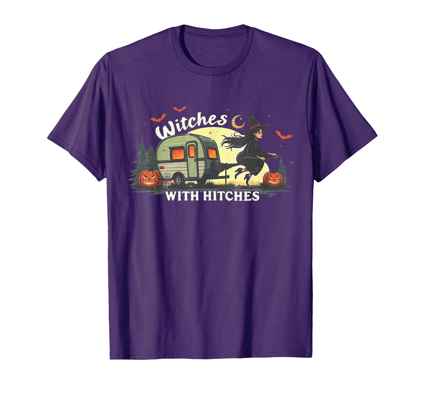 Witches with Hitches Halloween Camper Halloween Party Funny T-Shirt