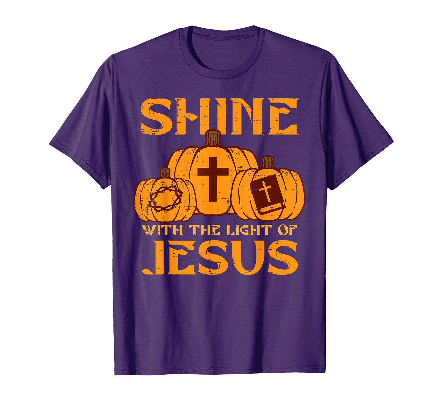 Halloween Shine With Light Jesus Christian Men Women Kids T-Shirt