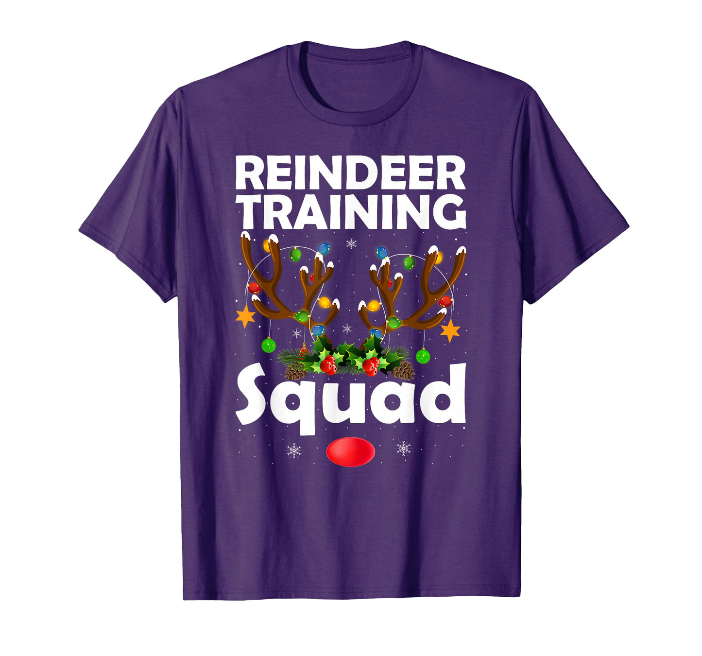 Reindeer Training Squad Team Running Runner Christmas T-Shirt