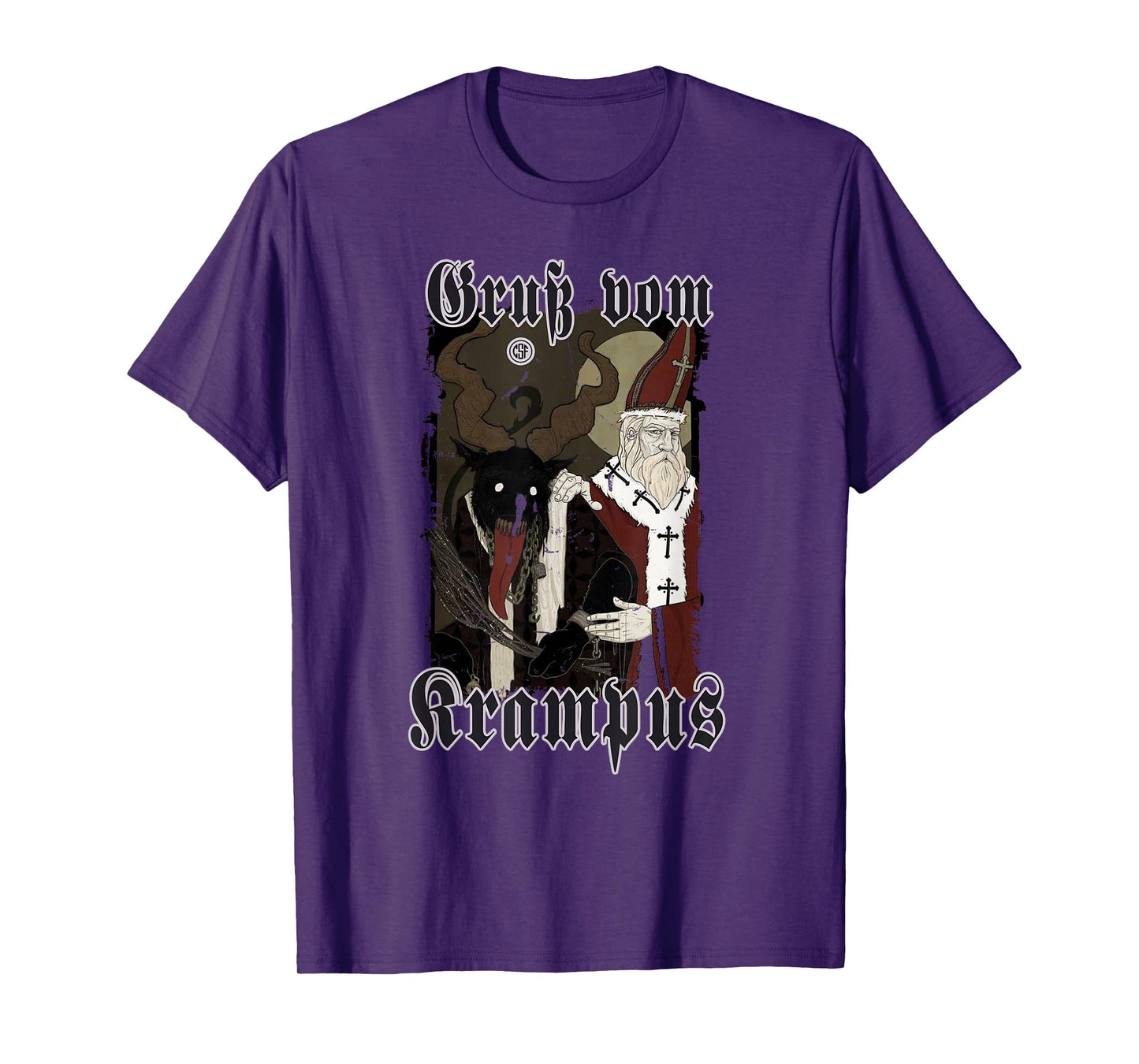 Greeting from Krampus Christmas Legend Figure T-Shirt