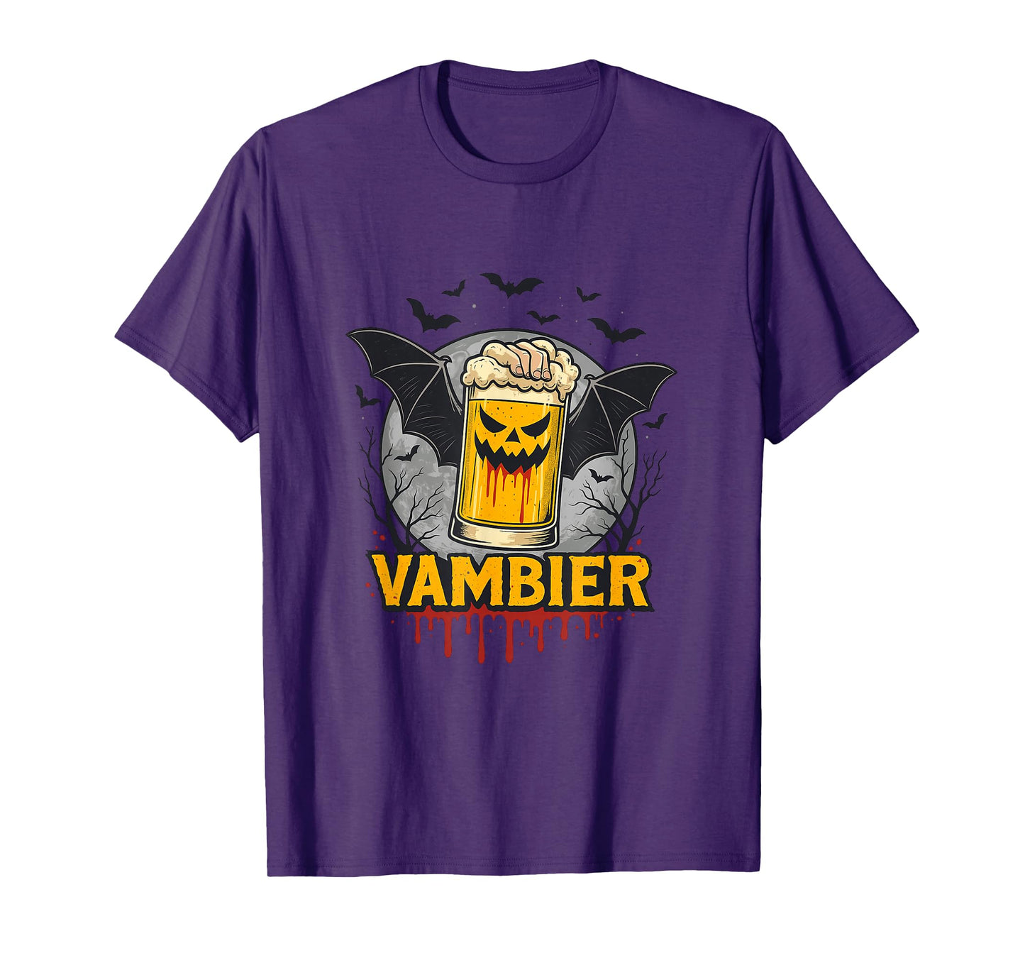 Vambier Bat Funny Saying Happy Halloween T-Shirt