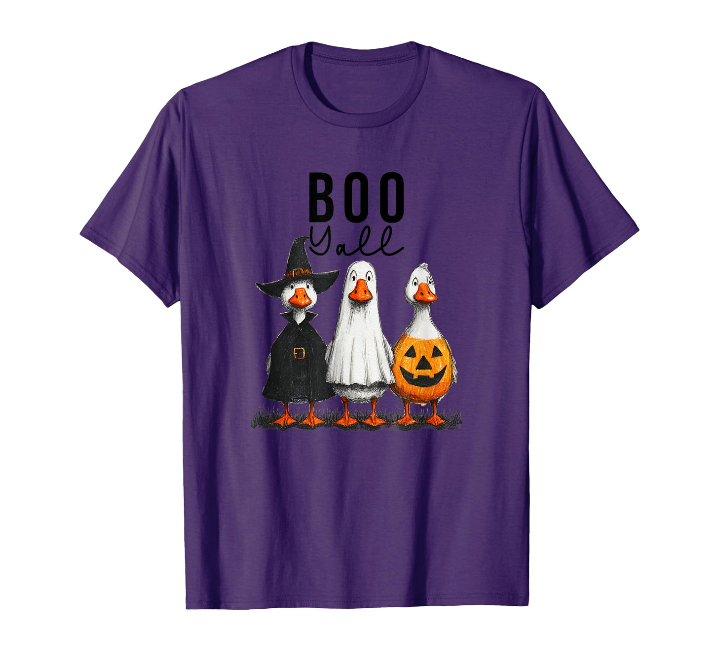 Funny Halloween Goose, Witch Ghost Cute Pet Costume T-Shirt