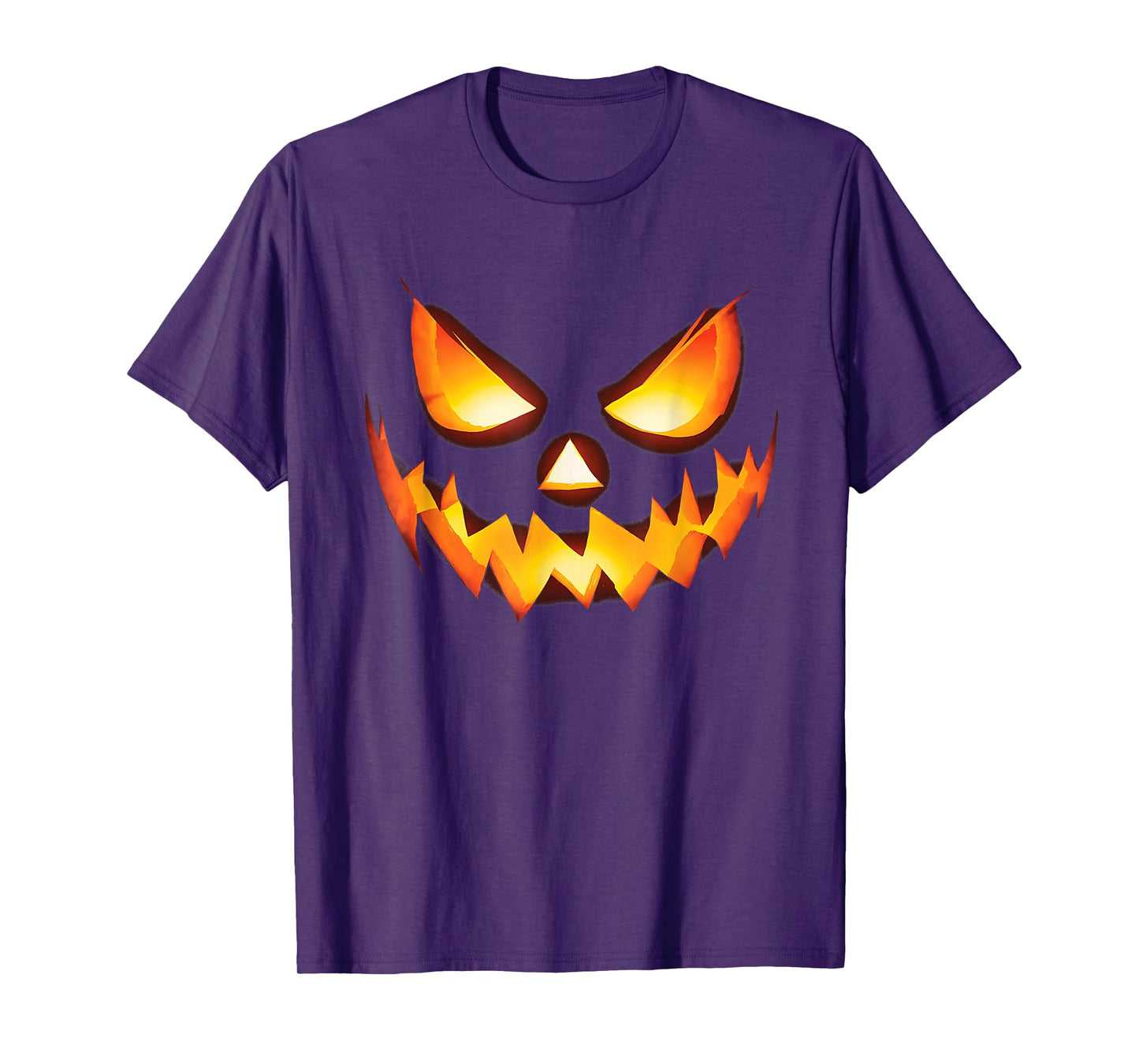 Jack O Lantern Scary Carved Pumpkin Face Halloween Costume T-Shirt