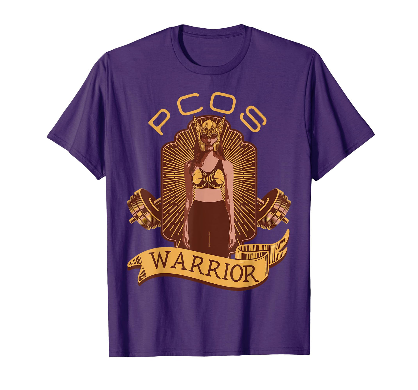 PCOS Awareness Month Exercise Fitness Workout PCOS Warrior T-Shirt