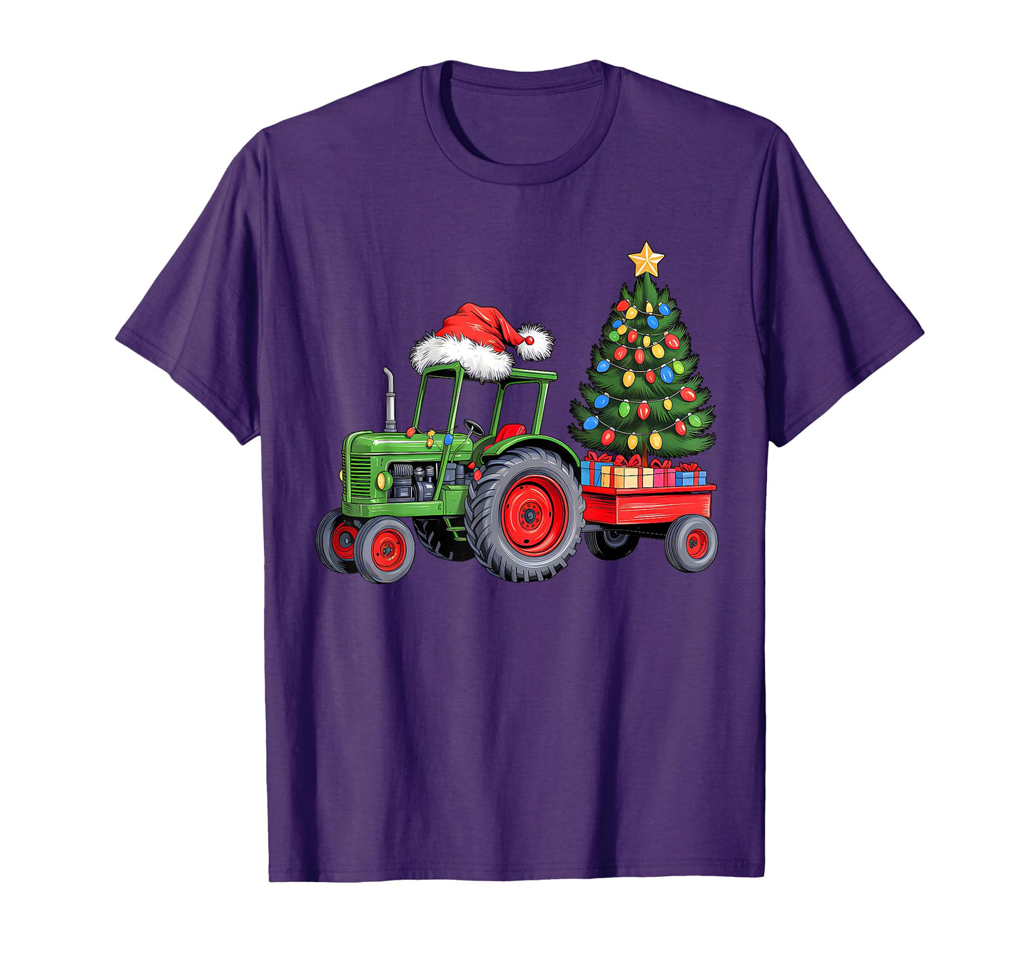 Christmas Tractor Santa Xmas Squad Farm Truck Funny Farmer T-Shirt