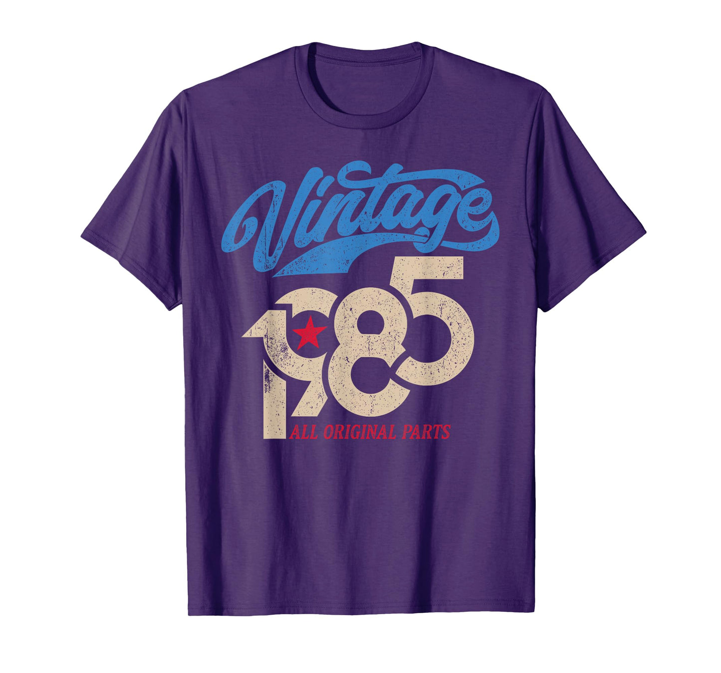 Vintage 1985 Retro 40th Birthday for Men USA Flag Style T-Shirt