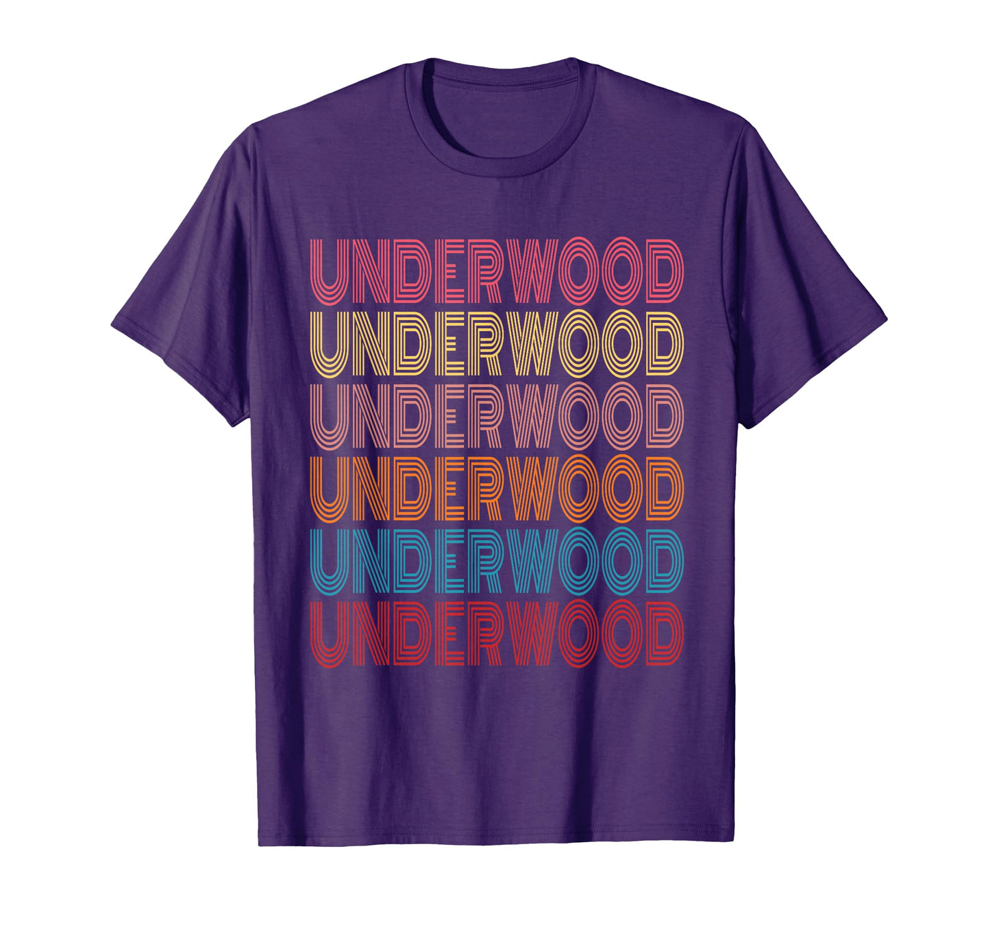 Retro Underwood First Name Boy Kids Personalized Girl T-Shirt