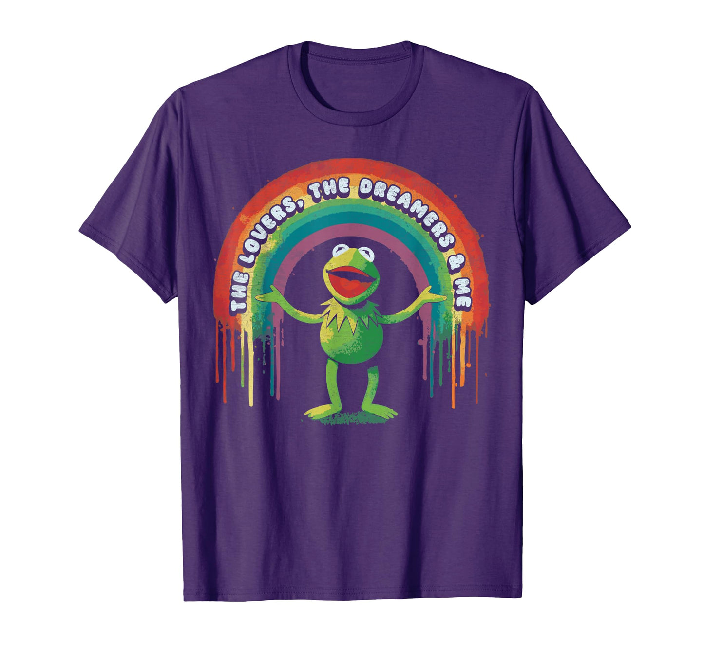 Funny Retro Rainbow Frog Connection The Lovers The Dreamers T-Shirt
