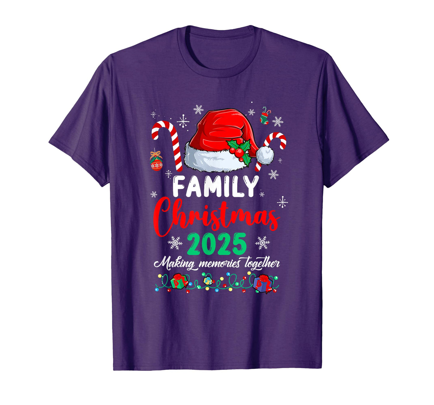 Family Christmas 2025 Matching Squad Santa Funny Xmas T-Shirt
