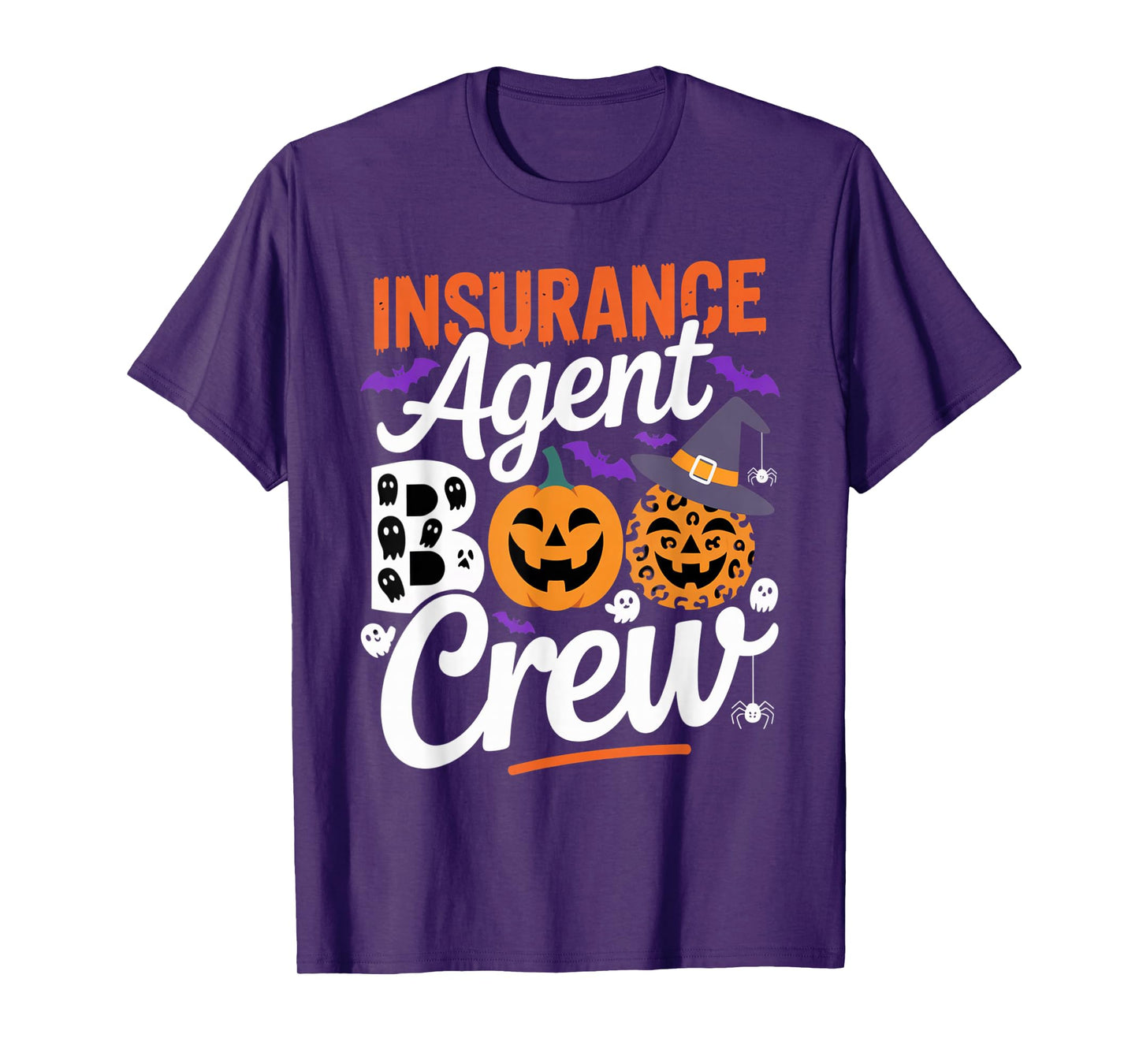 Insurance Agent Boo Crew Halloween Matching Spooky Outfit T-Shirt