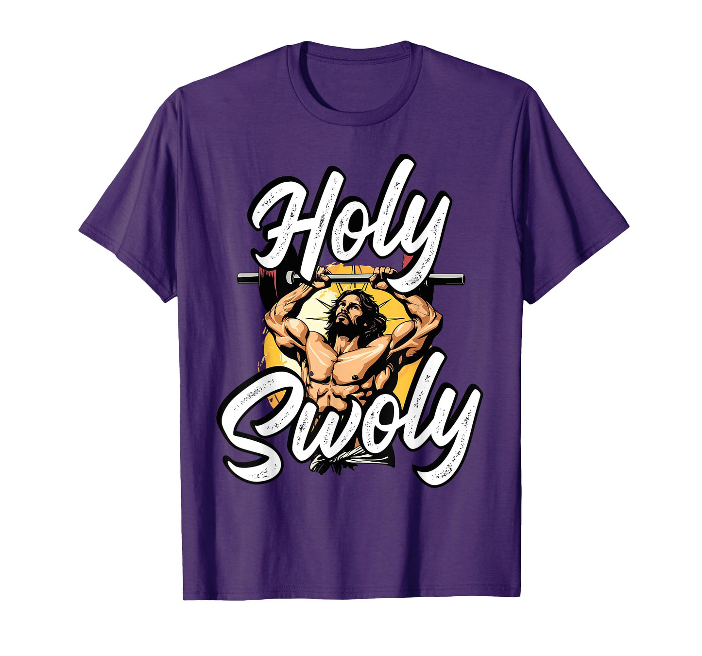 Gym Workout Exercise Christian Religious Jesus Christ T-Shirt