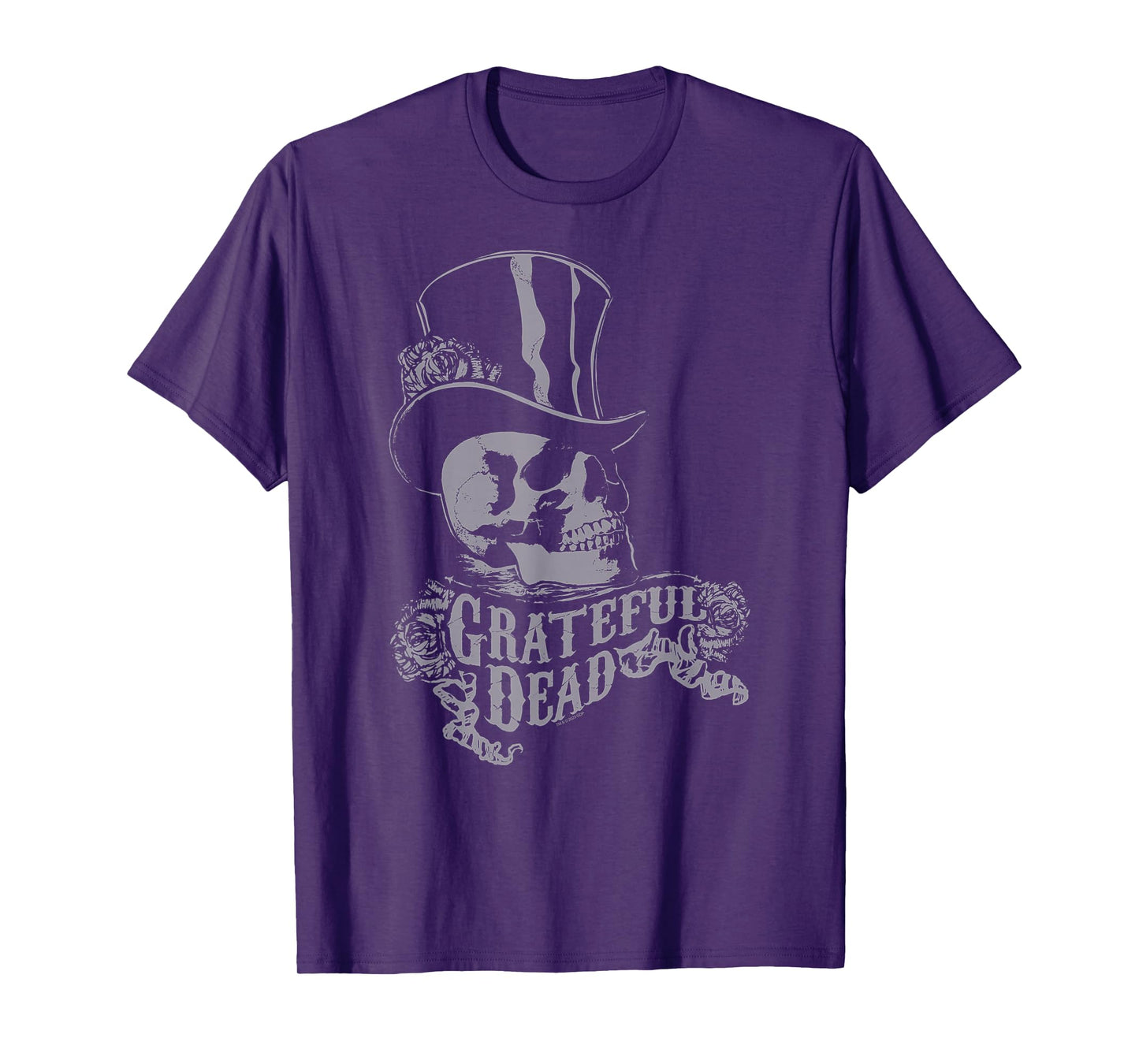 Grateful Dead Skull with Top Hat and Roses Vintage Band T-Shirt
