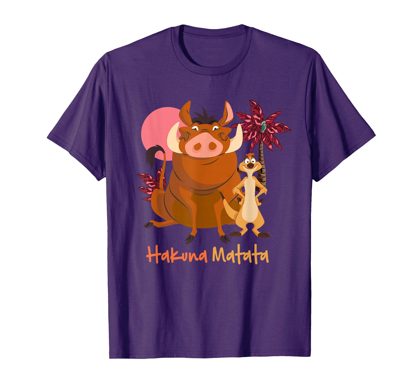 Disney The Lion King Timon & Pumbaa Hakuna Matata Face Front T-Shirt