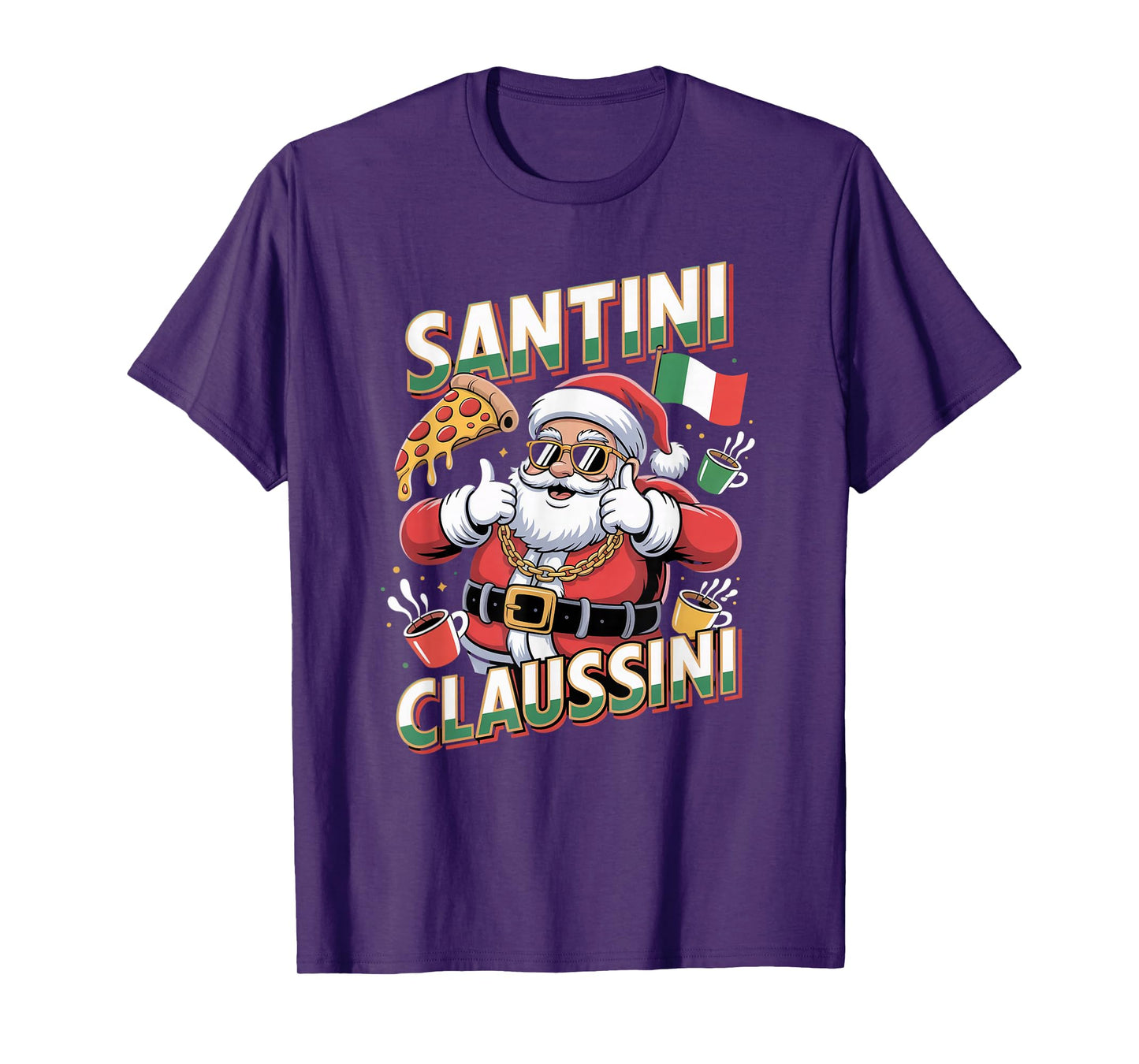 Italian Brainrot Christmas Santini Claussini Funny Santa T-Shirt