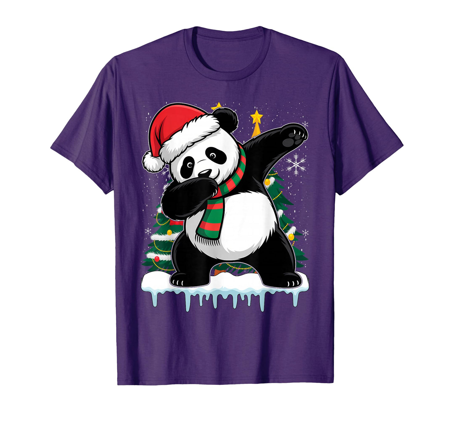 Dabbing Panda Santa Christmas Kids Boys Men Xmas Bear Lover T-Shirt
