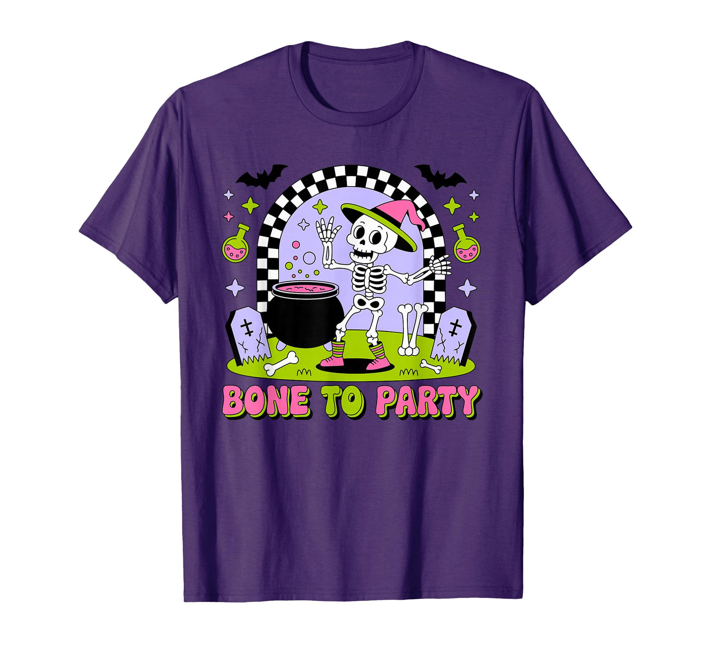 Bone to Party Halloween Design T-Shirt